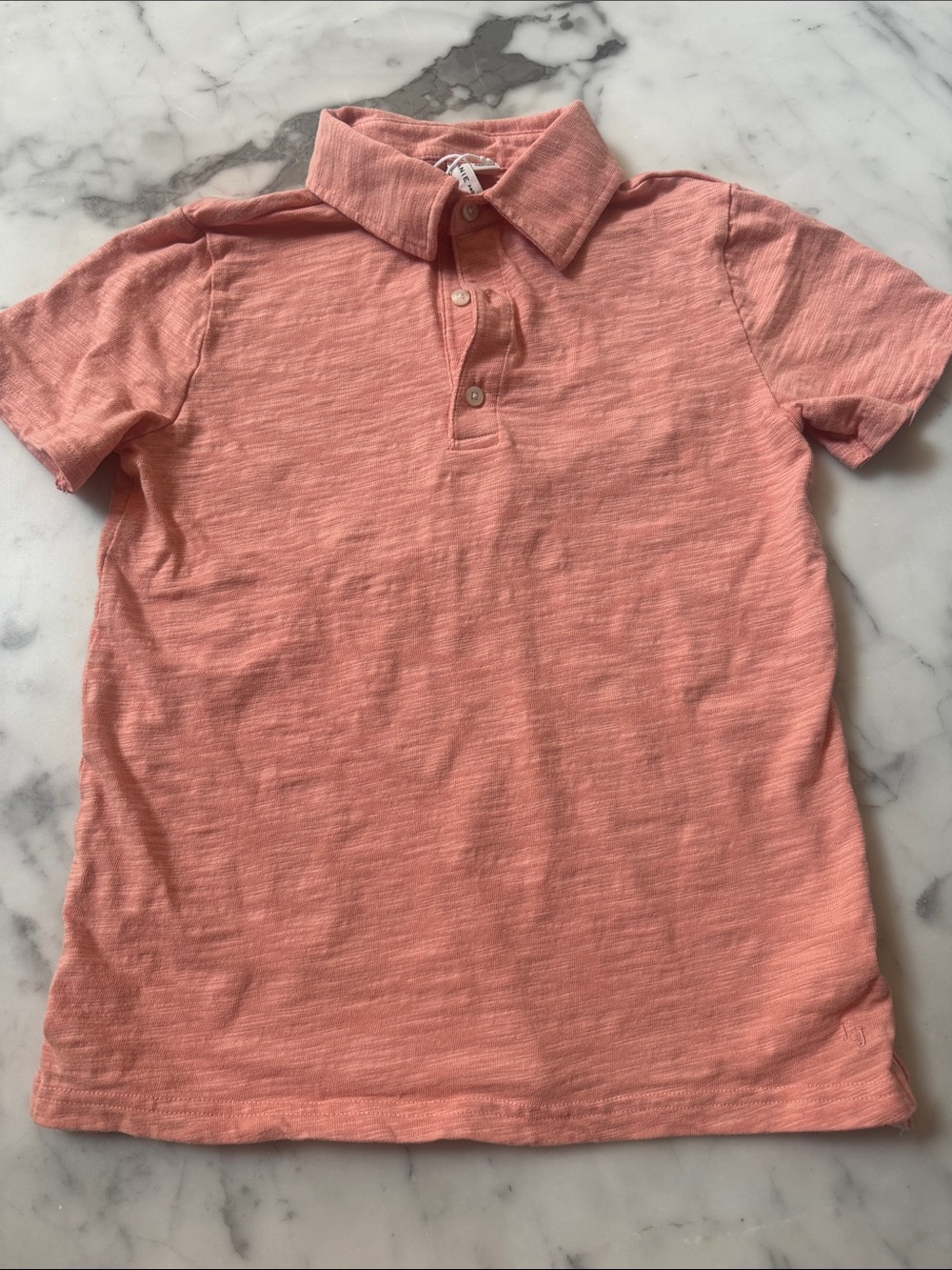 James and Jack Soft Coral Polo